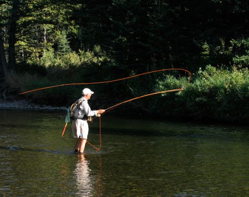 Angler on the Crowsnest River
